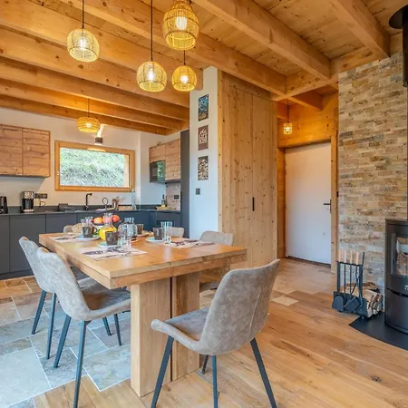 Chalet Cosy Et Neuf, 5 Min Des Stations De Ski, Poele A Bois Saint-Jean-de-Sixt
